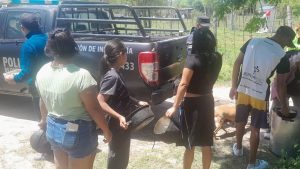 Defensa Civil y la Policía asistieron a vecinos afectados por la creciente en Punta Taitalo