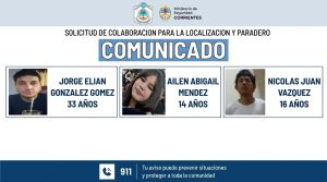 La Policía activa búsquedas para localizar a dos adolescentes y a un hombre de 33 años